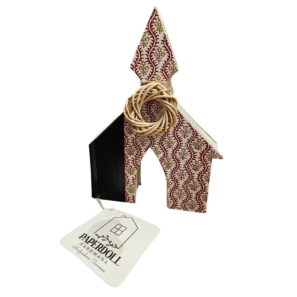 Paperdoll Handmade Church Book Stack Sculpture‎ Figurine Decor